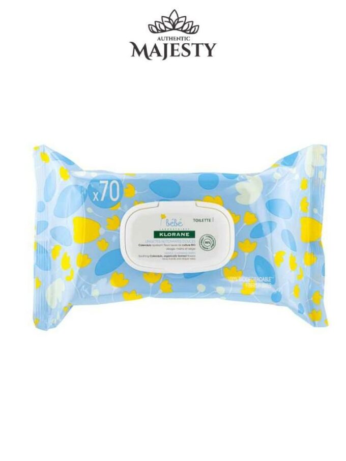 Klorane Bébé Lingettes Nettoyantes Douces - 25 & 70 Lingettes -