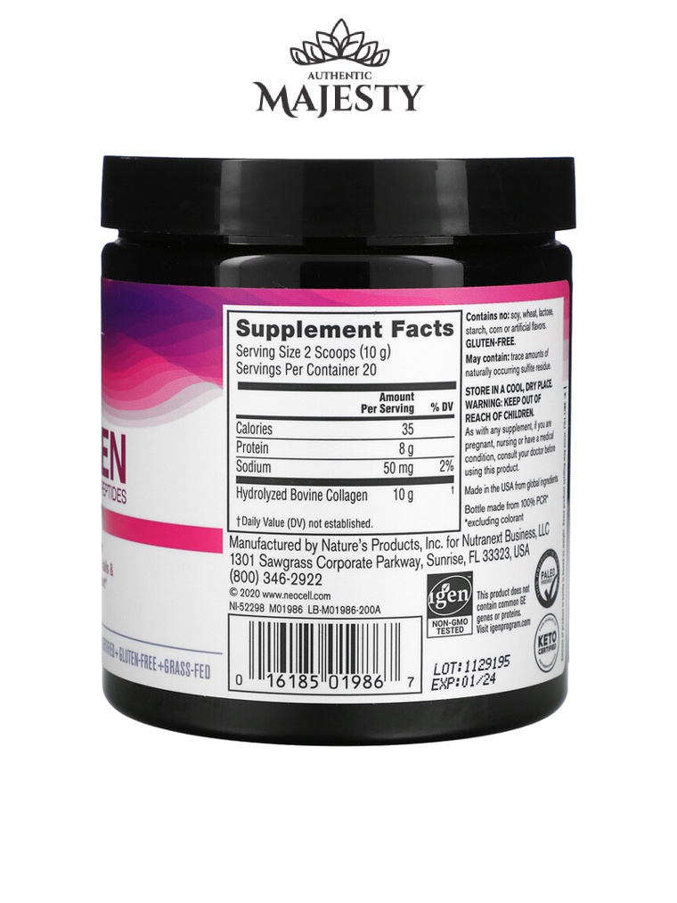 NeoCell Peptides de super collagène sans saveur - 200 g -