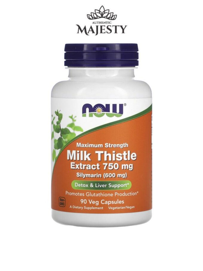 NOW Foods Extrait de chardon-Marie Force maximale 750 mg - 90 Vegcaps -