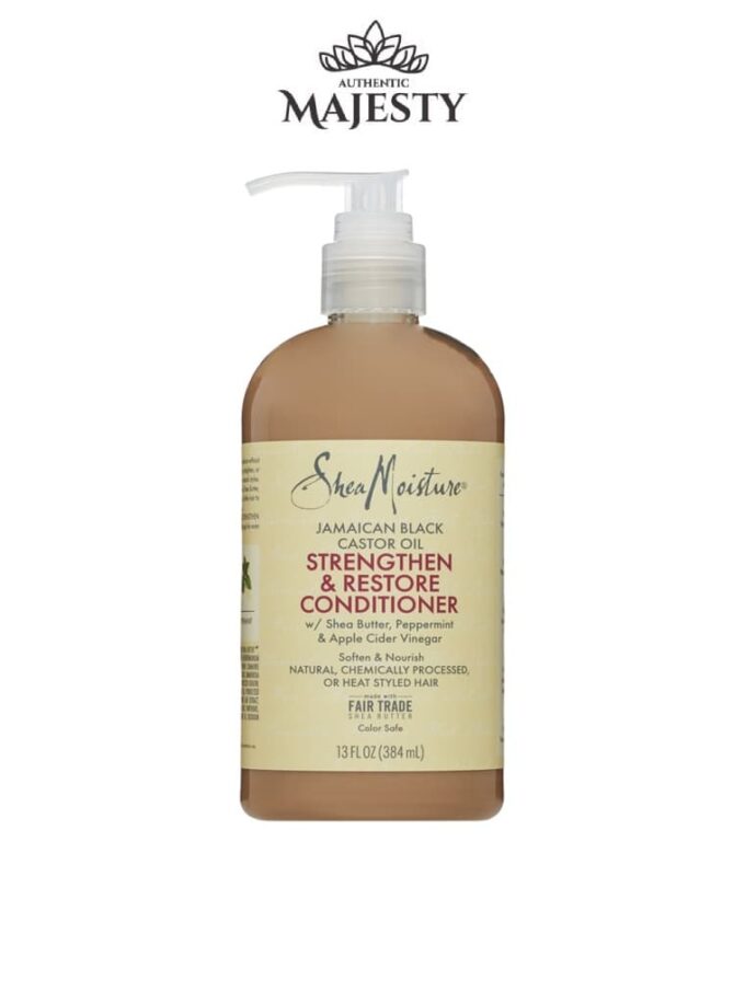 SheaMoisture 1 Jamaican Black Castor Oil Renforce Et Restaure Après-shampooing Lissant -384ml-
