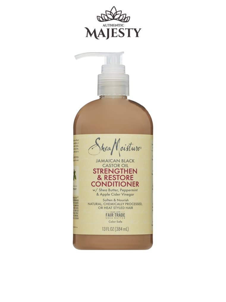 SheaMoisture 1 Jamaican Black Castor Oil Renforce Et Restaure Après-shampooing Lissant -384ml-