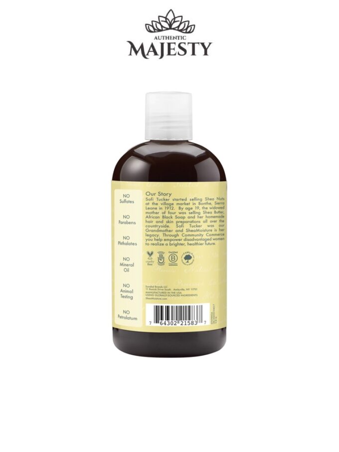 SheaMoisture 1 Jamaican Black Castor Oil Renforce Et Restaure Shampooing Pour Cheveux Abîmés - 384ml -