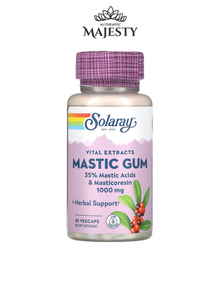 Solaray Mastic Gum  500 mg - 45 VegCaps -