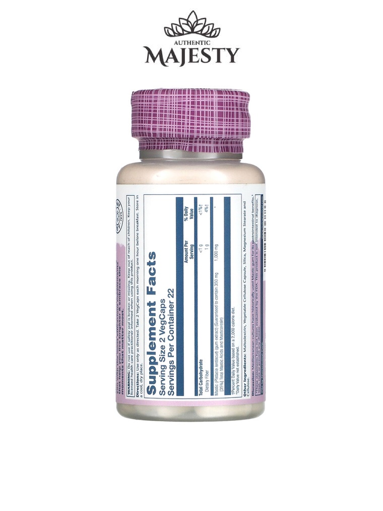 Solaray Mastic Gum  500 mg - 45 VegCaps -