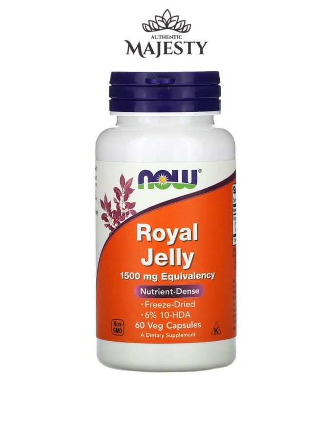 NOW Foods Gelée royale1500 mg - 60 Vegcaps -