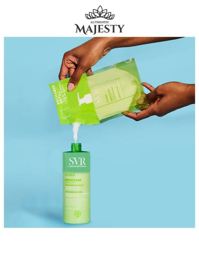 SVR Sebiaclear Crème Lavante Hydratante Apaisante Anti-Dessèchement Anti-Imperfections - 200 & 400 ml -