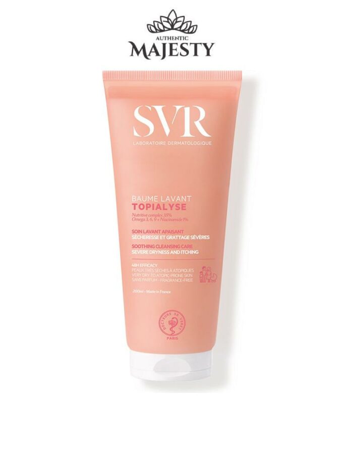 SVR Topialyse Baume Lavant - Soin Lavant Apaisant Sécheresse Et Grattage Sévères - Peaux Très Sèches À Atopiques - 200 ml -