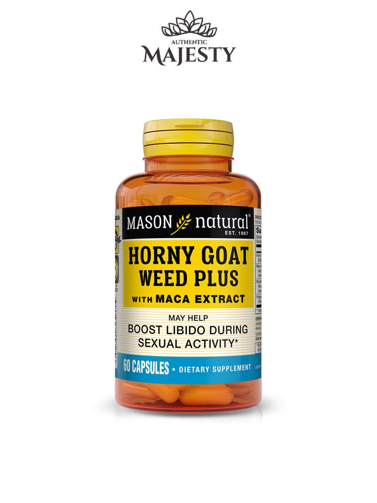 MASON Natural Horny Goat Weed Plus Avec Extrait De Maca - 60 Capsules -