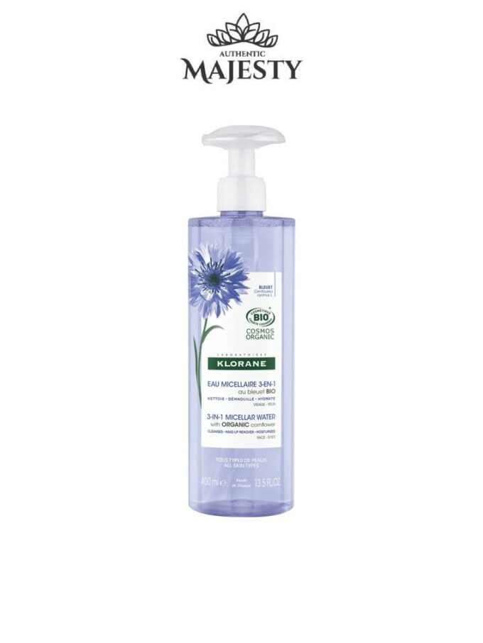 Klorane Eau micellaire démaquillante au Bleuet BIO - 100 & 400 ml -