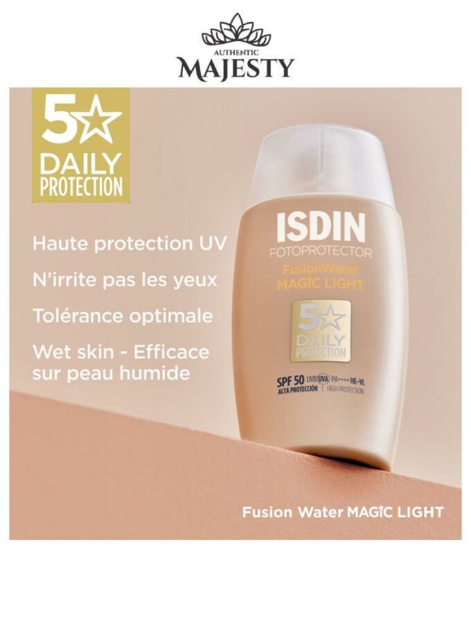 ISDIN Fotoprotector  Fusion Water MAGIC Light SPF 50 - 50ml -
