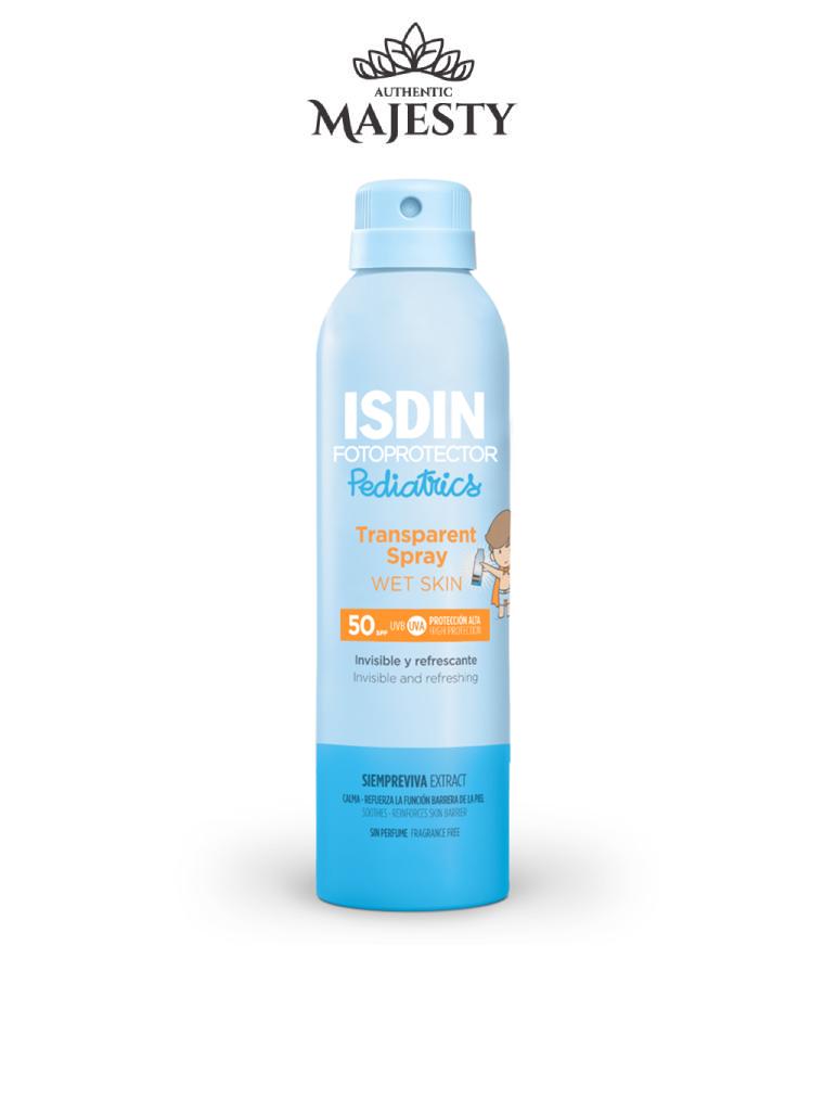 ISDIN Fotoprotector  Transparent Spray Wet Skin Pediatrics  SPF 50+ - 250 ml -