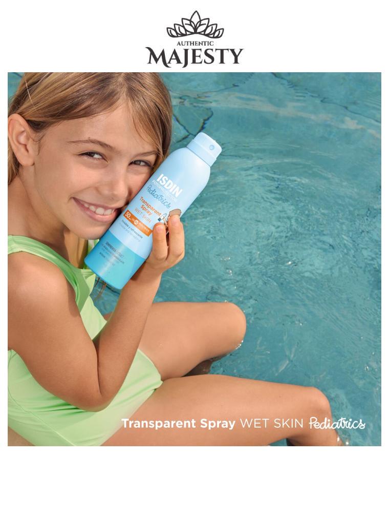 ISDIN Fotoprotector  Transparent Spray Wet Skin Pediatrics  SPF 50+ - 250 ml -