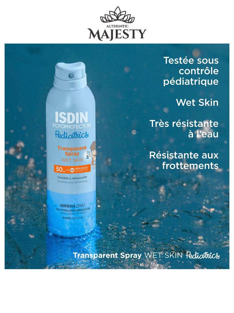 ISDIN Fotoprotector  Transparent Spray Wet Skin Pediatrics  SPF 50+ - 250 ml -