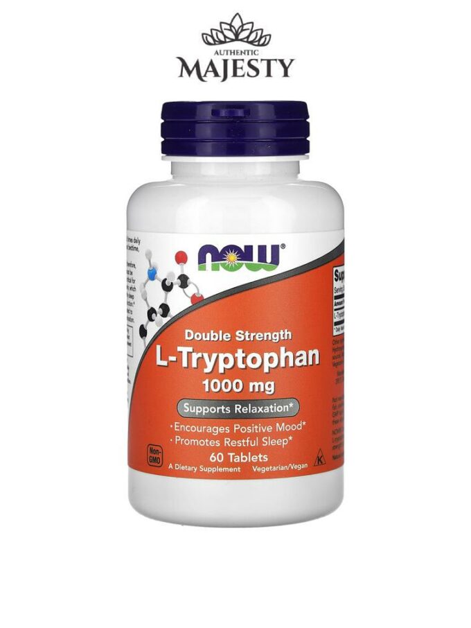 Now Foods L-tryptophane Double efficacité 1000 mg - 60 comprimés -