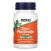 Now Foods Picolinate de zinc 50 mg - 60 & 120 Vegcaps -