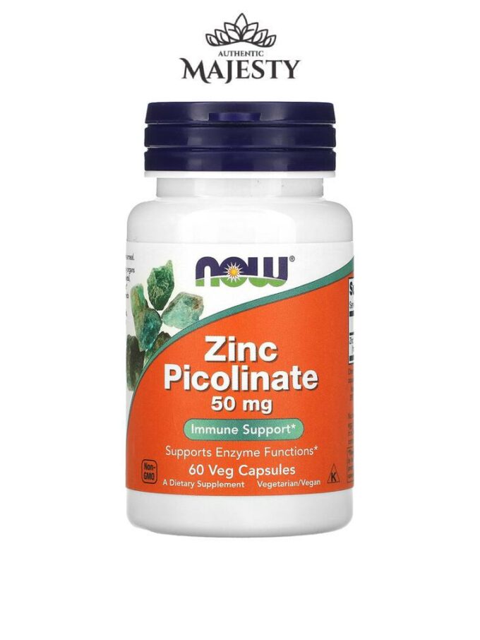 Now Foods Picolinate de zinc 50 mg - 60 & 120 Vegcaps -