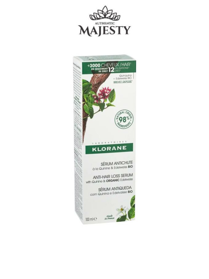 Klorane *1* Sérum à la Quinine & Edelweiss BIO Redensifie la chevelure - Freine la chute - Relance la croissance - 100 ml -