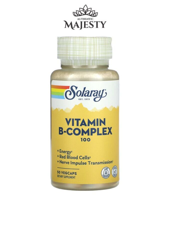 Solaray Complexe de vitamines B 50 mg - 50 capsules végétales -
