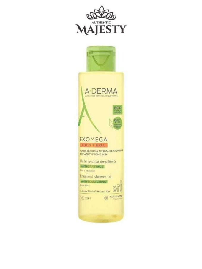 A-Derma Exomega Contrôle Huile Lavante Émolliente Anti Grattage - 200 ml -