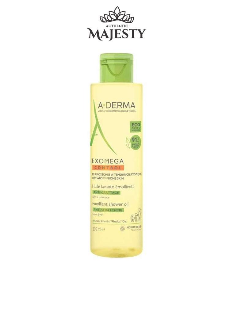 A-Derma Exomega Control Huile Lavante Émolliente Anti-grattage – 200 & 500 ml -