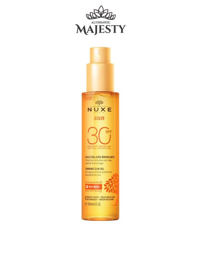 Nuxe 9* Sun Huile Solaire Bronzante Haute Protection SPF30 visage et corps - 150 ml -