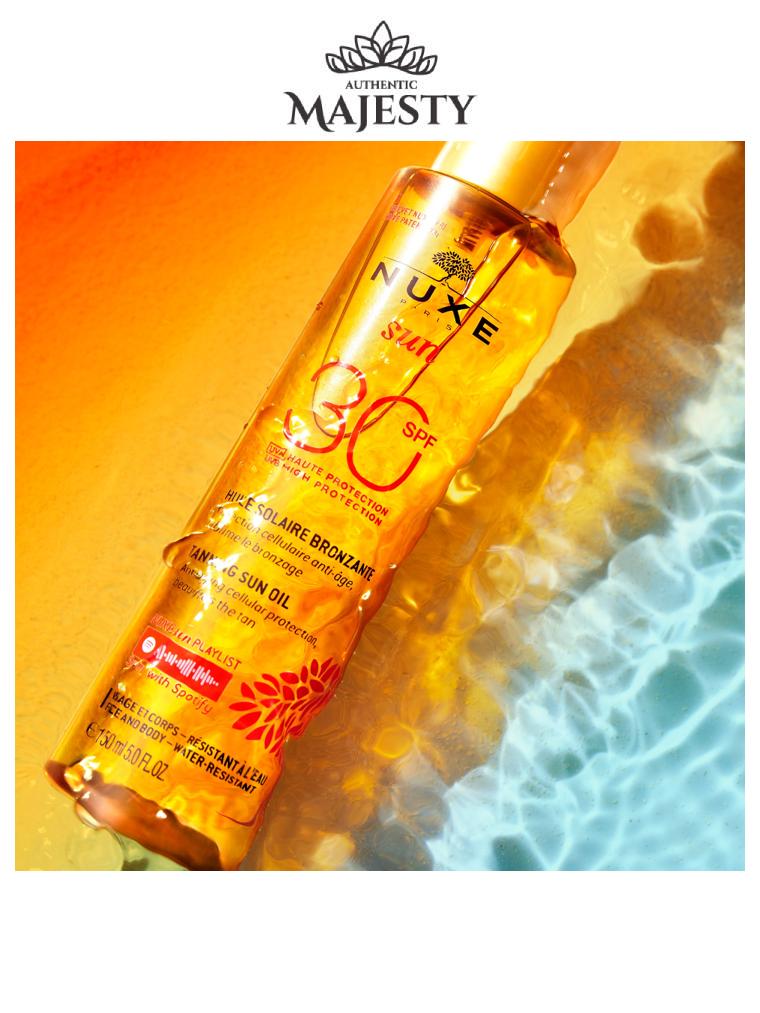 Nuxe 9* Sun Huile Solaire Bronzante Haute Protection SPF30 visage et corps - 150 ml -