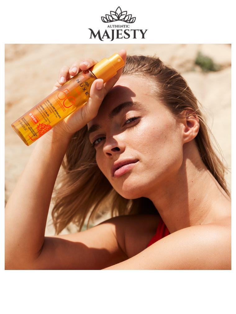 Nuxe 9* Sun Huile Solaire Bronzante Haute Protection SPF50 visage et corps - 150 ml -