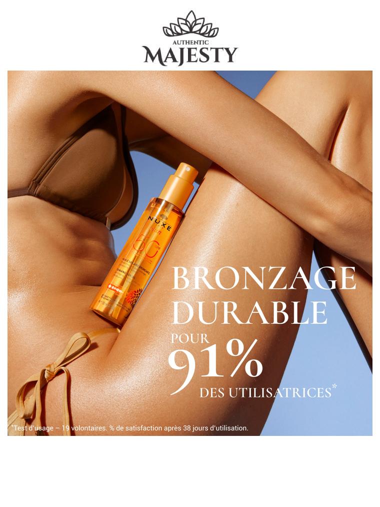 Nuxe 9* Sun Huile Solaire Bronzante Haute Protection SPF50 visage et corps - 150 ml -