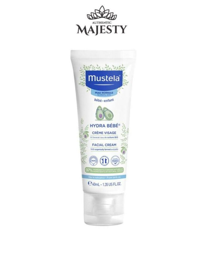 Mustela Crème Visage Hydra Bébé À L'avocat Bio - 40 ml -