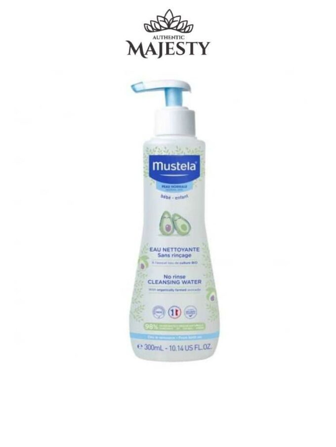 Mustela Eau Nettoyante Bébé Sans Rinçage à l'Avocat - 300 ml -