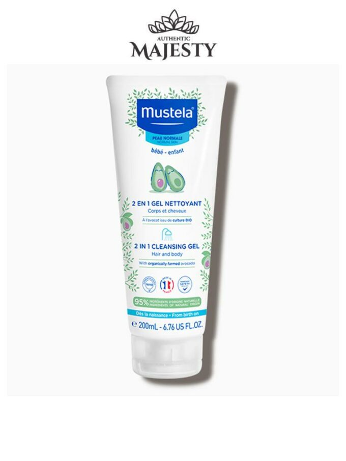 Mustela 2 en 1 Gel Nettoyant à l'Avocat - 200 ml -