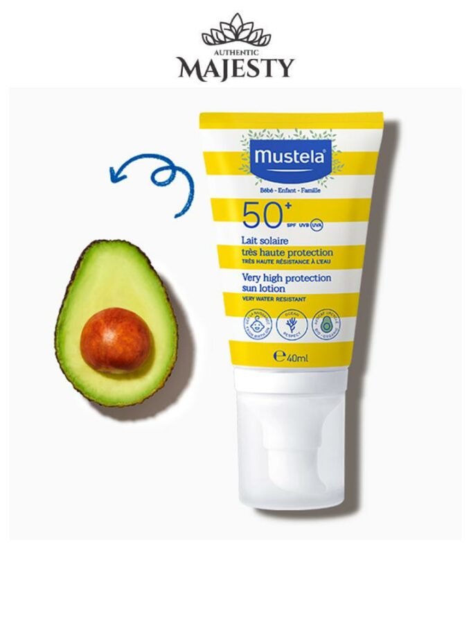 Mustela Lait Solaire Très Haute Protection - SPF 50+ - 40 & 100 ml -
