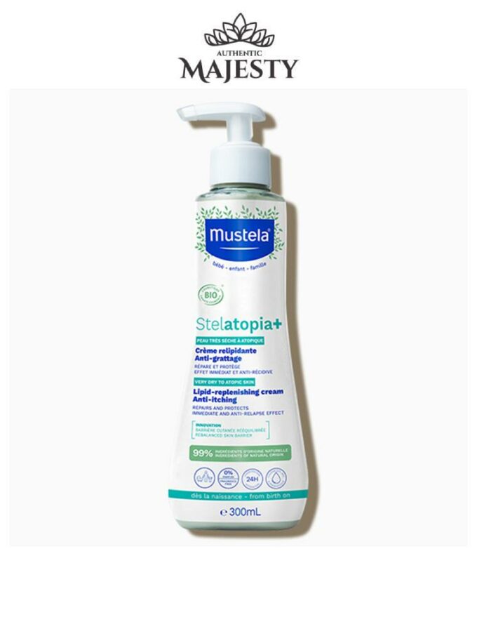 Mustela Stelatopia Crème Relipidante Anti-grattage Certifiée Bio - 150 & 300ml -