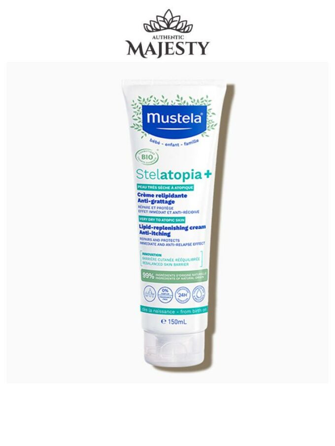 Mustela Stelatopia Crème Relipidante Anti-grattage Certifiée Bio - 150 & 300ml -
