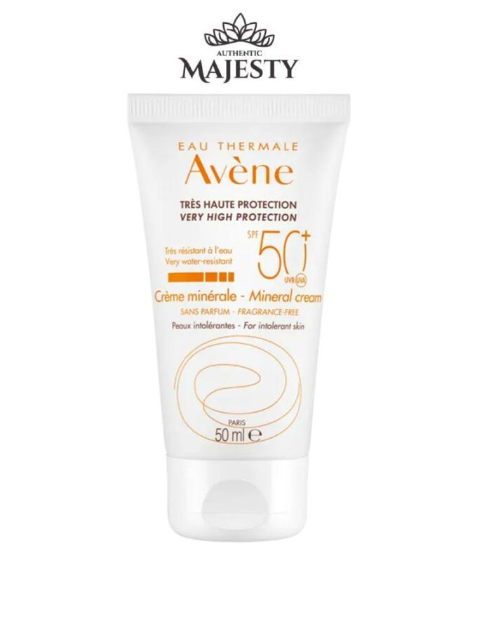 Protection Solaire Très Haute Protection Crème minérale SPF 50+ Soins Solaires Peaux Intolérantes - 50 ml -