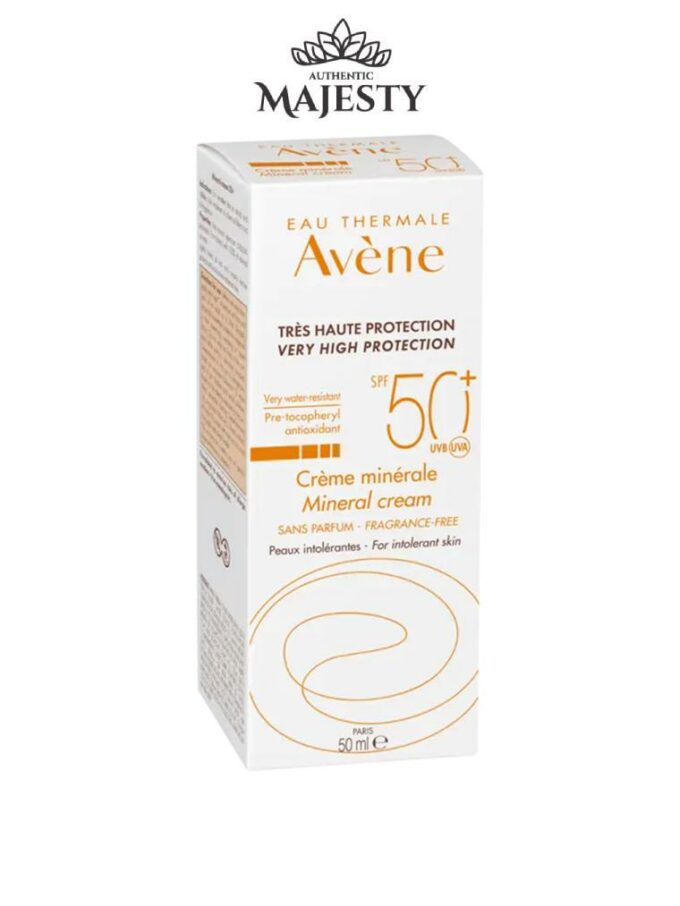 Protection Solaire Très Haute Protection Crème minérale SPF 50+ Soins Solaires Peaux Intolérantes - 50 ml -