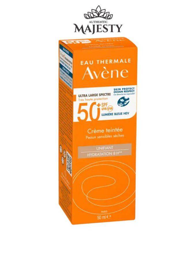 Protection Solaire Crème teintée SPF 50+ Soins Solaires Peaux Sensibles - 50ml -